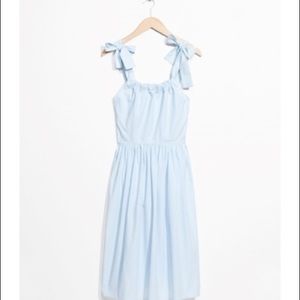 & Other Stories Striped Midi Dress